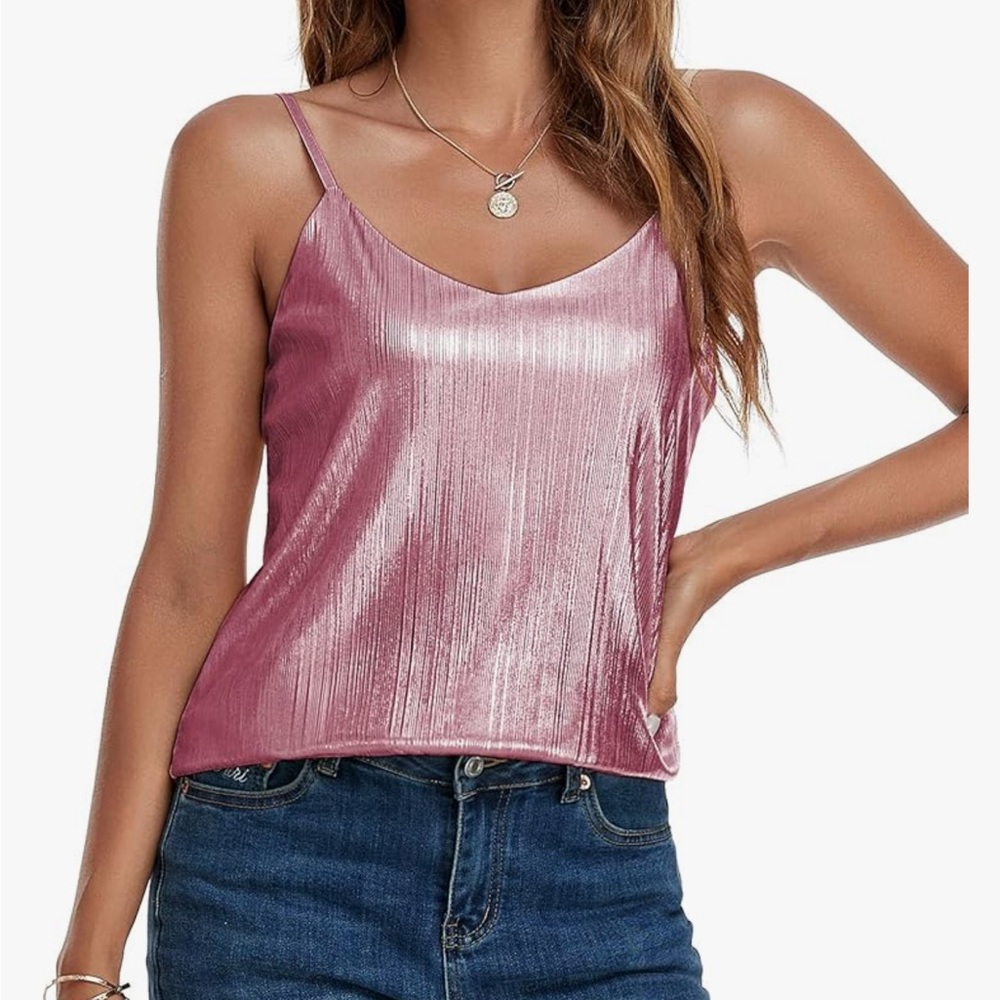 Pink Sparkle Women's Camisole Top